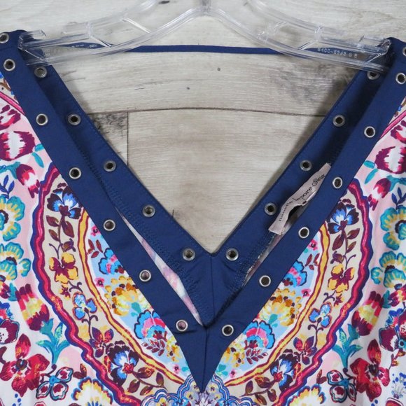 Nanette Lepore* Women's Short Sleeve V-Neck Front/Back BOHO Pullover Blouse~ XS - Picture 2 of 11